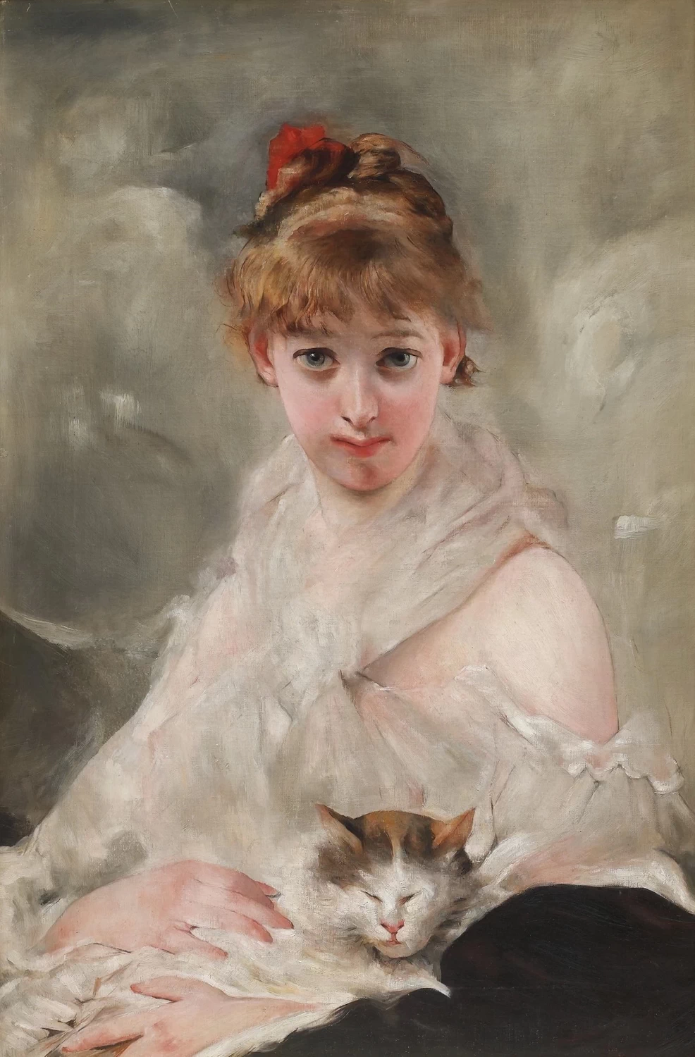 Ragazza con il gatto